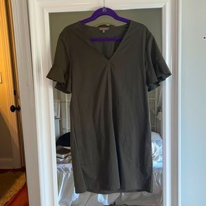 Lilla P hunter green dress with pockets